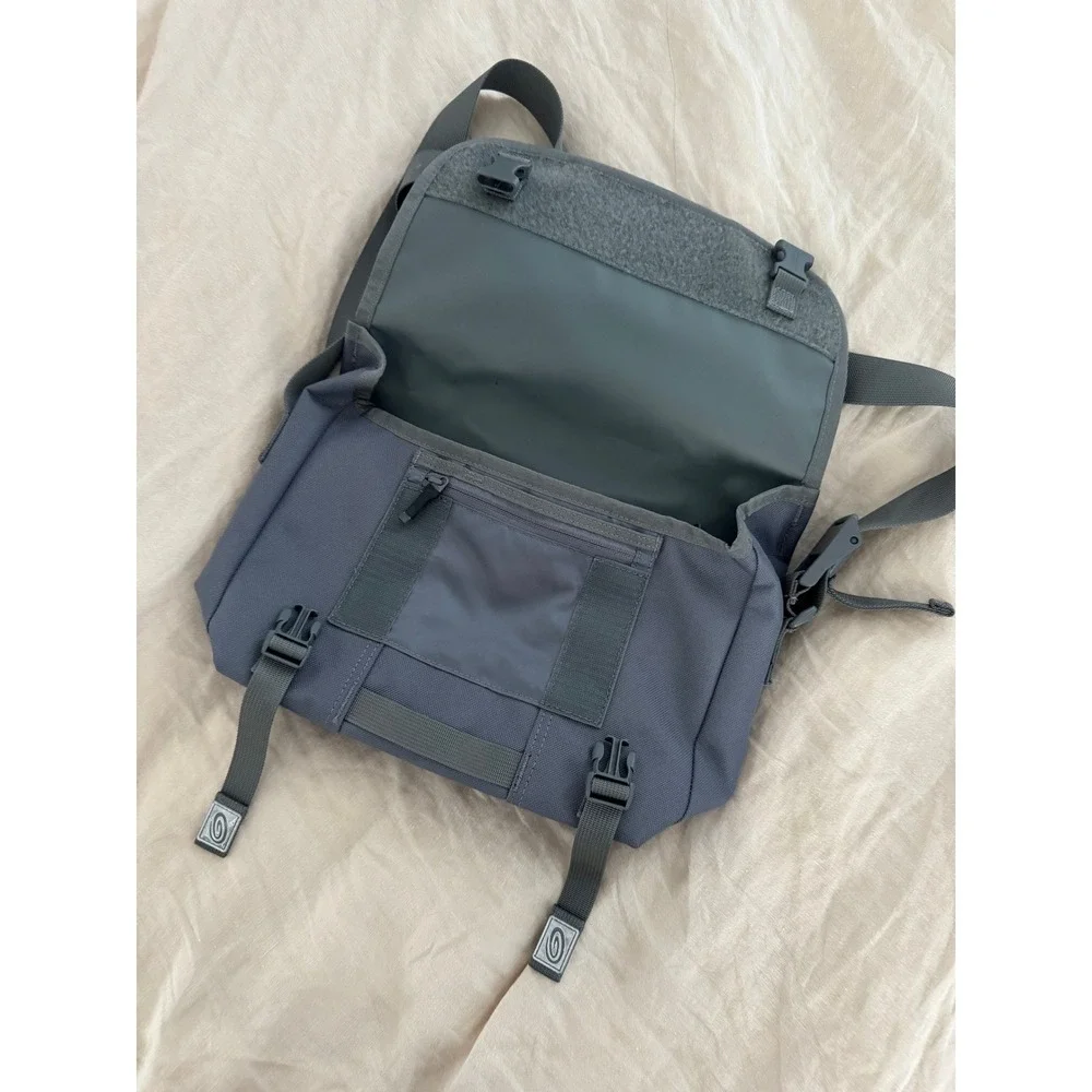 Timbuk2 Classic Messenger Bag Gray Ballistic Nylon Crossbody Small Commuter Bag
